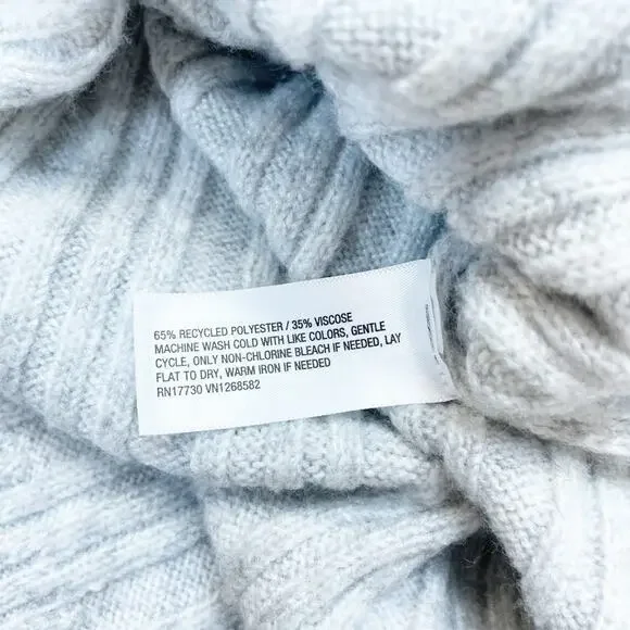 Wild‎ Fable Women's Maxi Ribbed Sweater Skirt Light Gray Size XXL - Picture 7 of 7